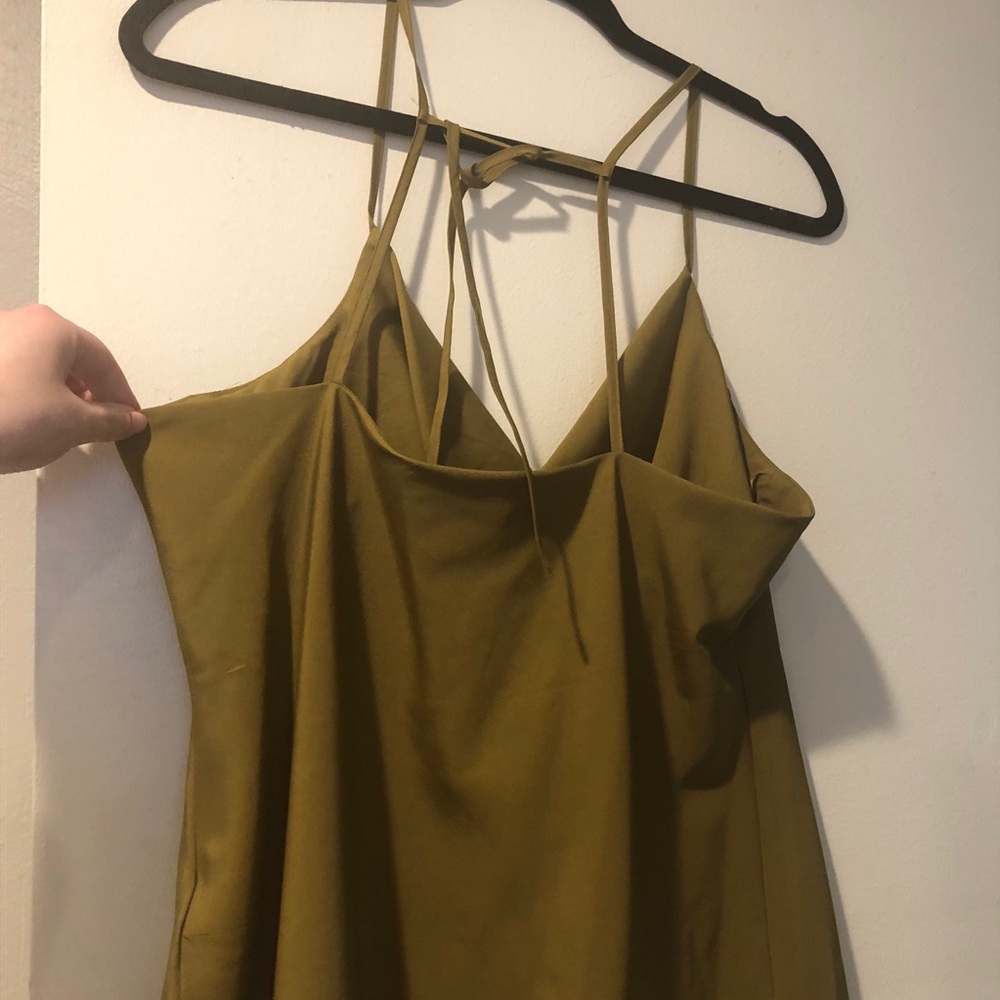 Never worn top shop olive green camisole tank - Picture 5 of 5